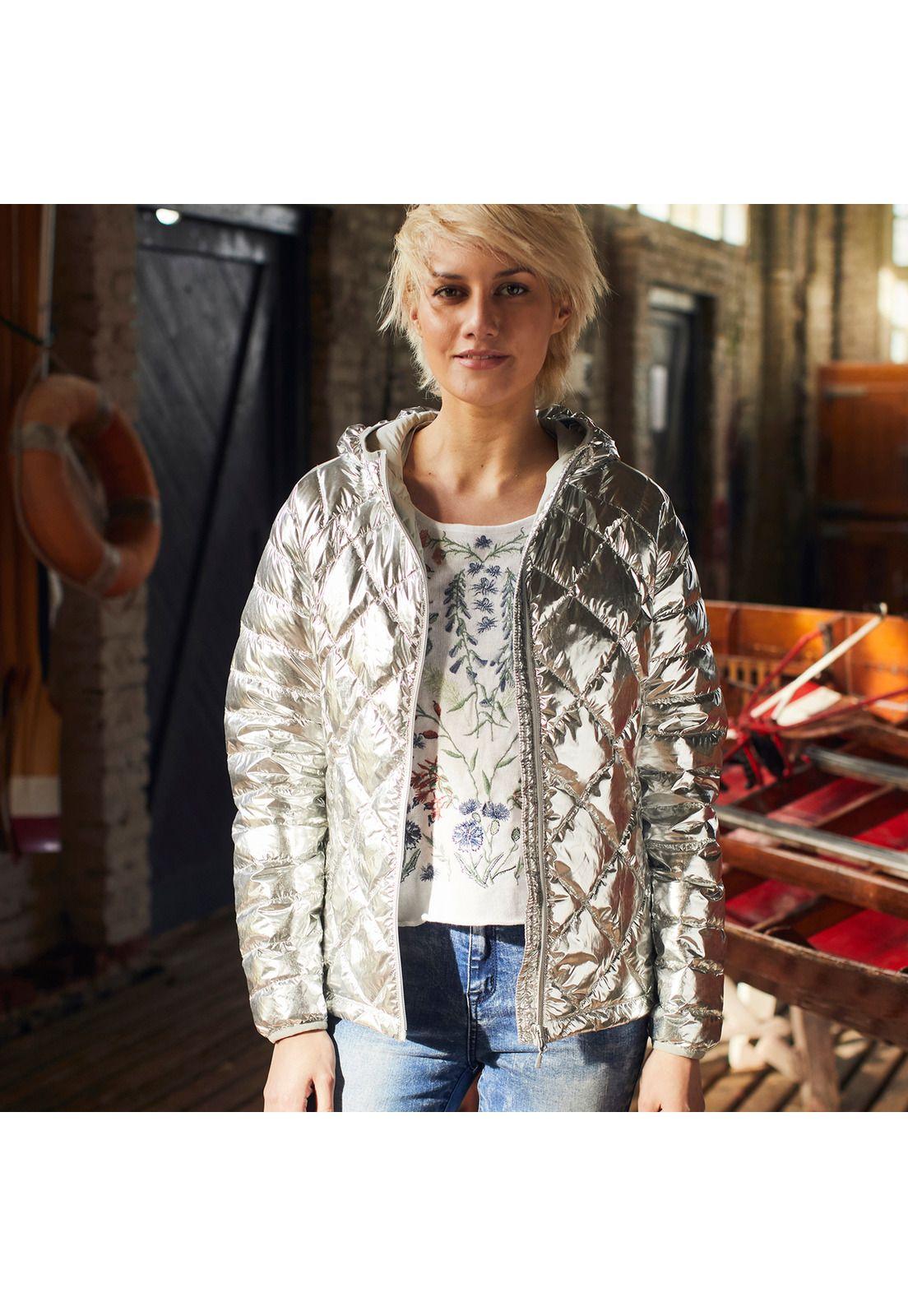 PARKA MUJER CLASSIC DOWN JACKET PLATEADO-1