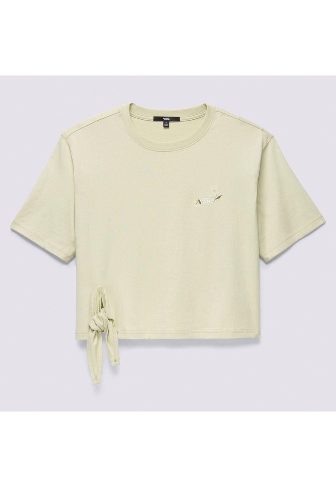 Polera Manga Corta Micro Ditsy Floral Verde Mujer-5