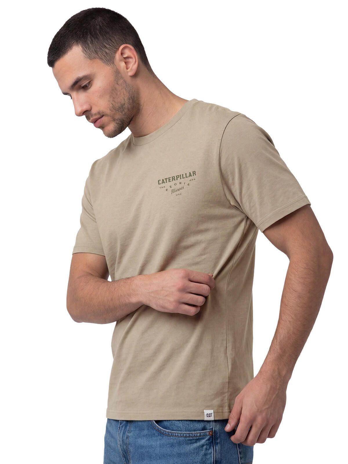 Polera Manga Corta Hombre Heritage Peoria Beige-0