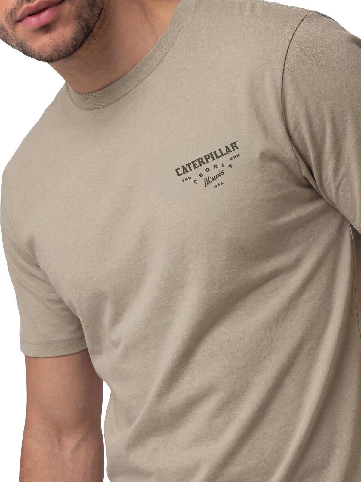 Polera Manga Corta Hombre Heritage Peoria Beige-4