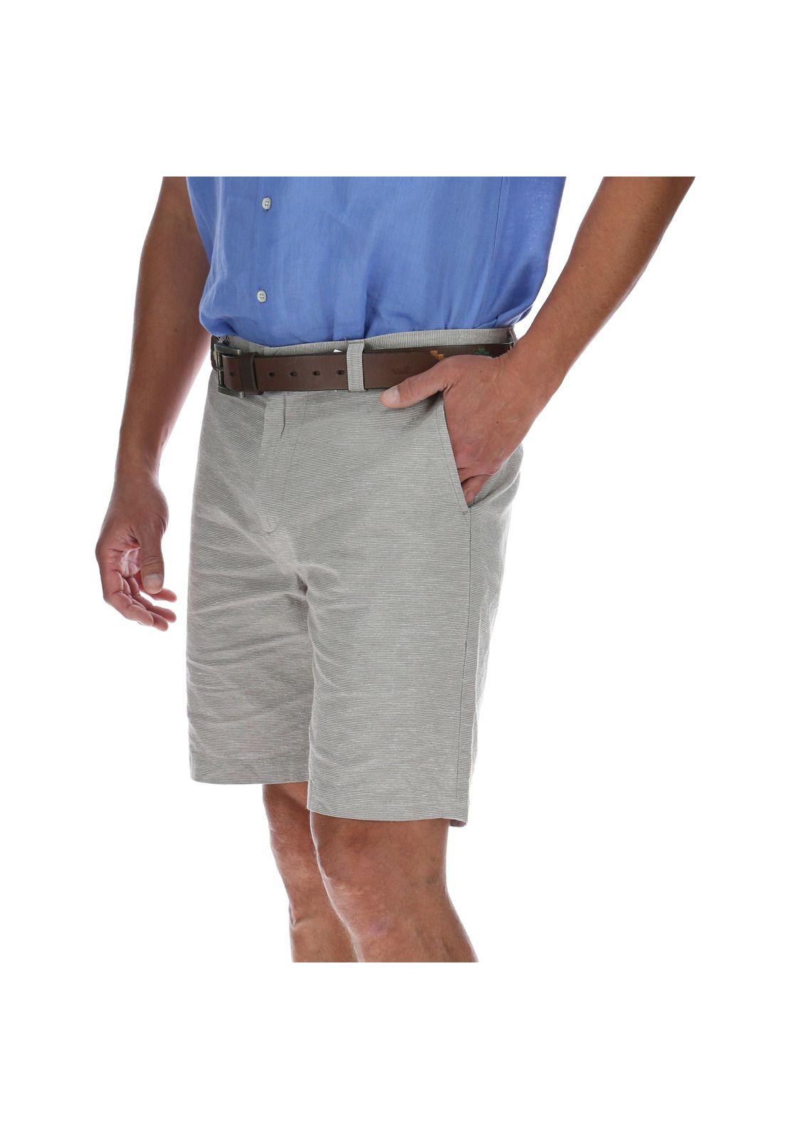 Bermuda Hombre Stripe Gris-1