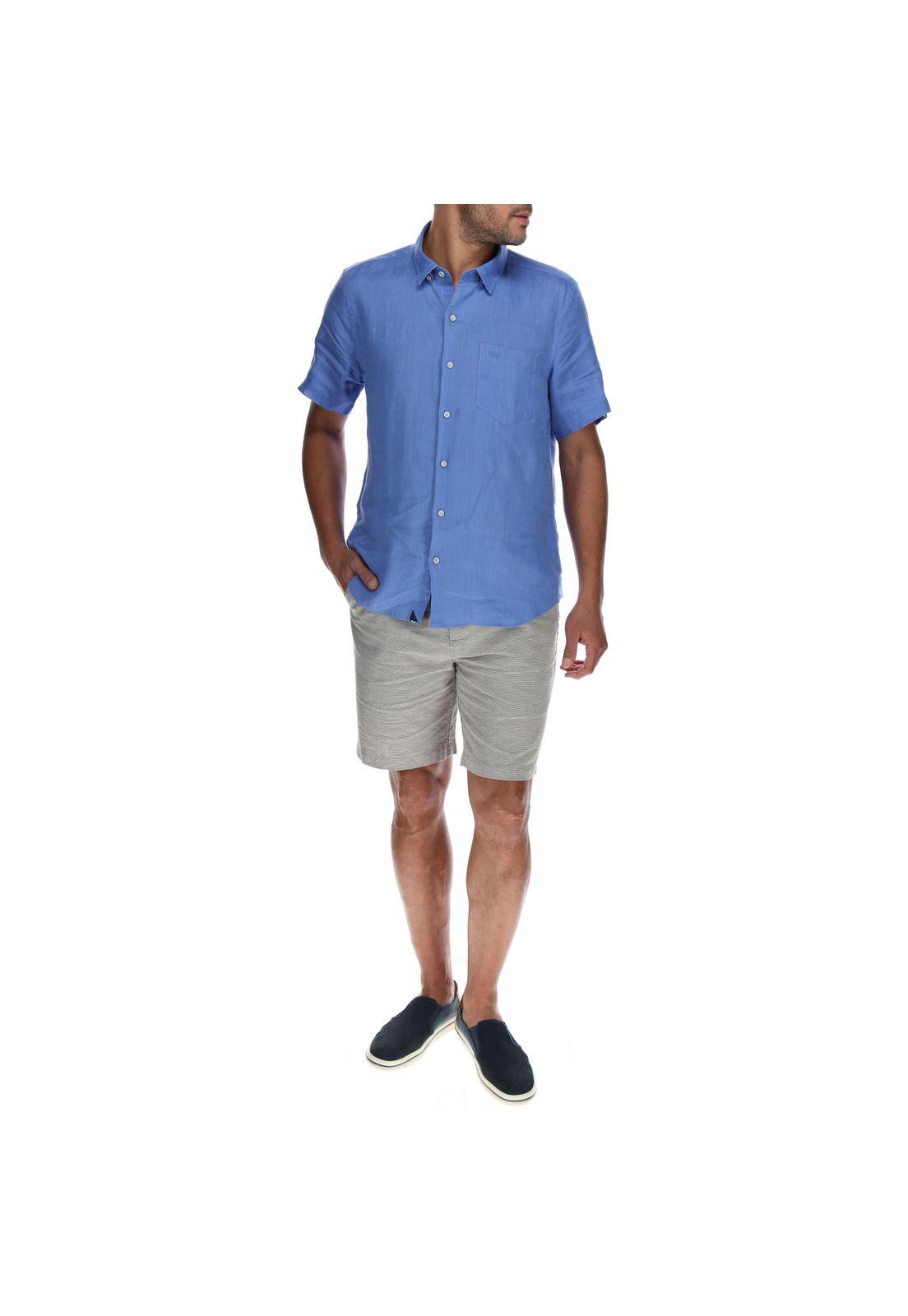 Bermuda Hombre Stripe Gris-4