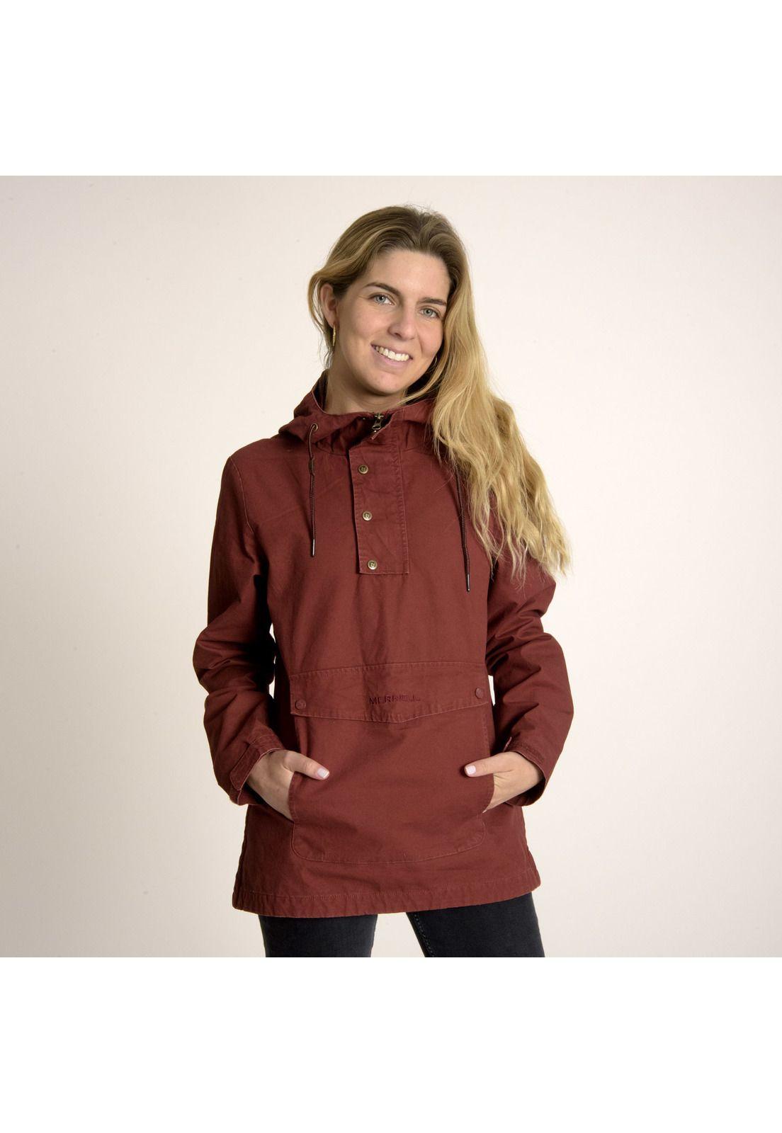 Chaqueta Mujer Anorak Burdeo-1