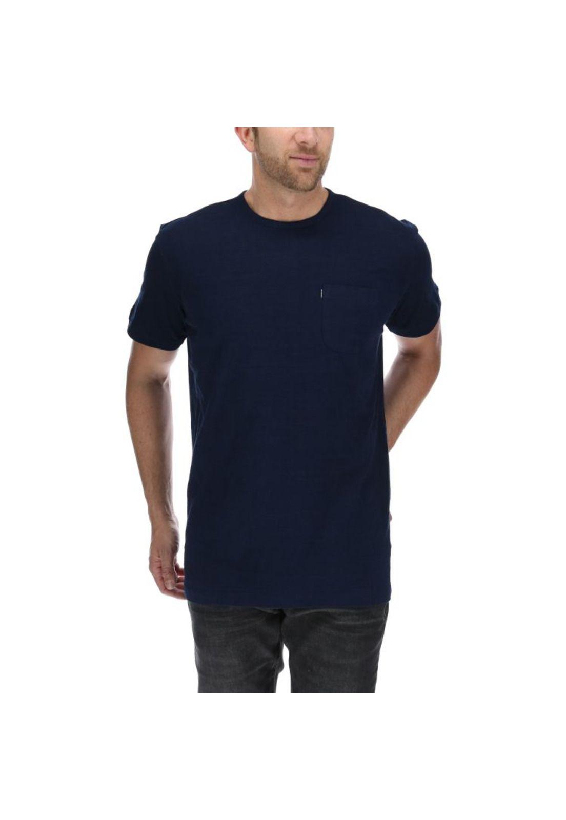 Polera Mc Hombre Pattern S/S Tee Azul-0