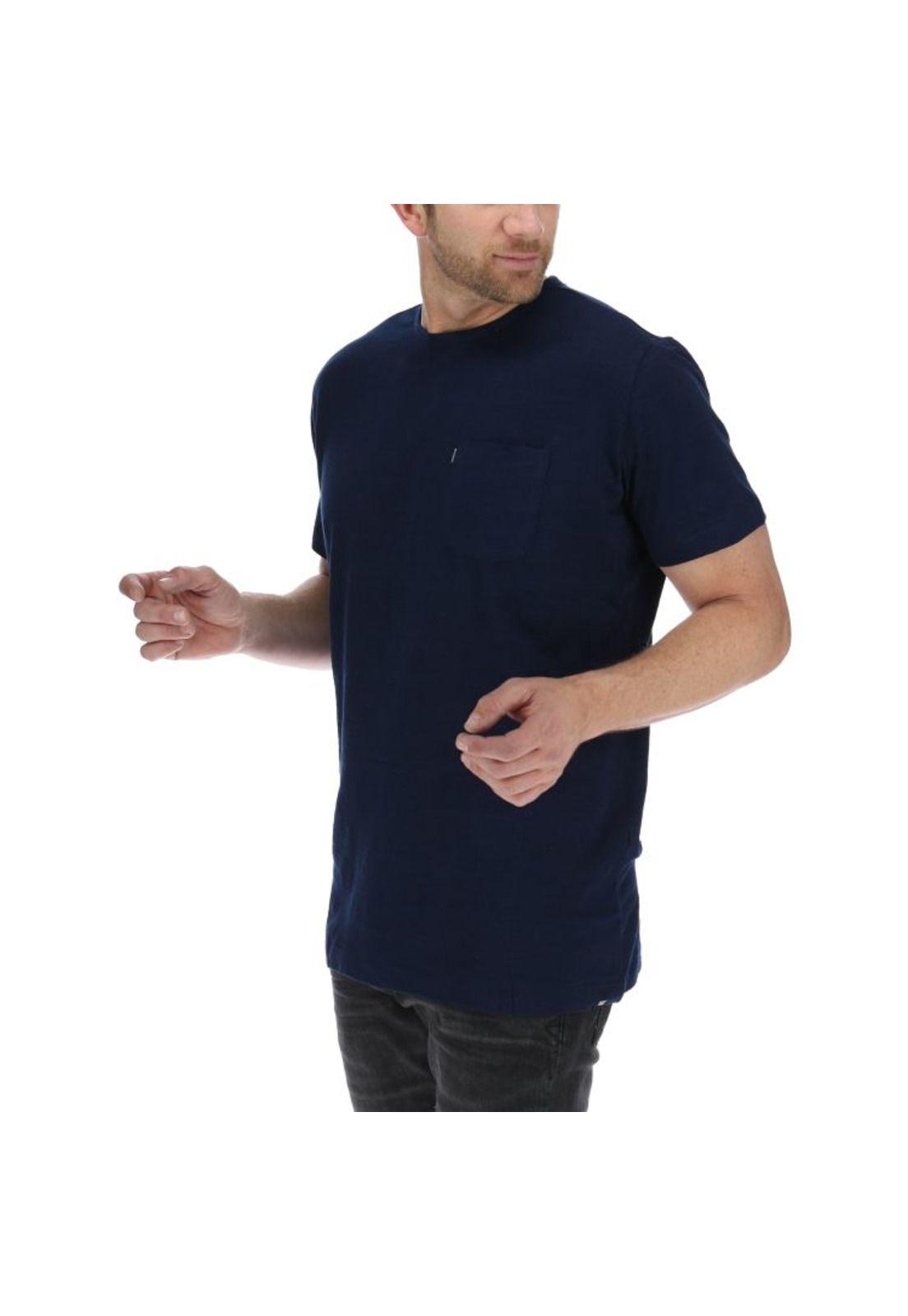 Polera Mc Hombre Pattern S/S Tee Azul-1