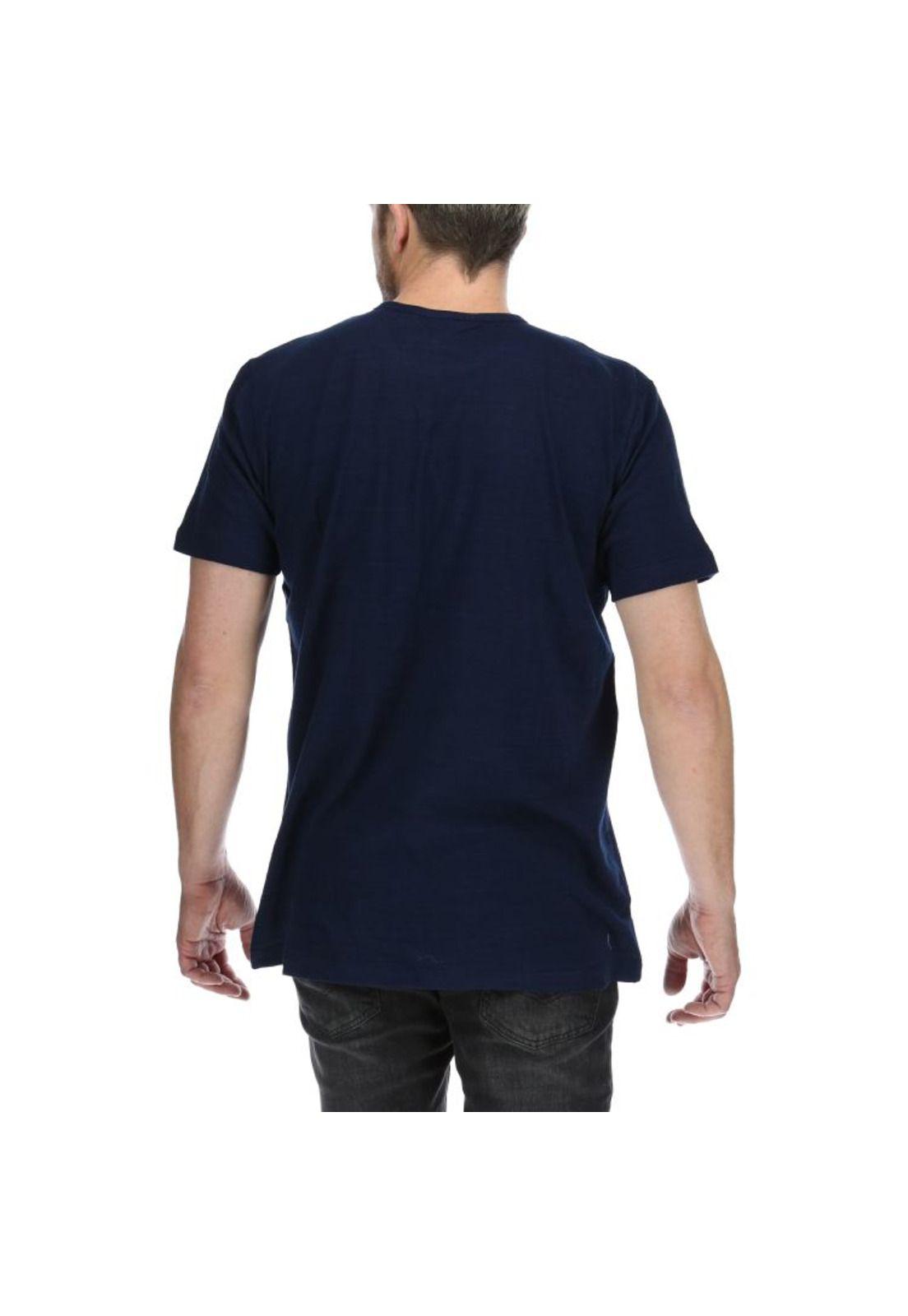 Polera Mc Hombre Pattern S/S Tee Azul-2