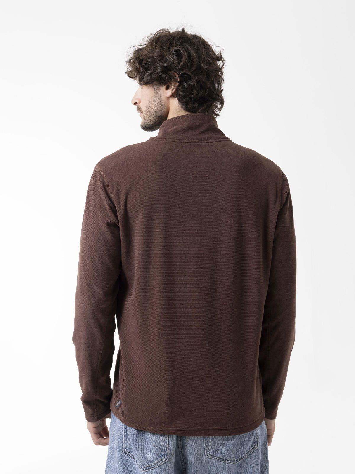 Polar Hombre Micro Core Quarter Zipper Café-5
