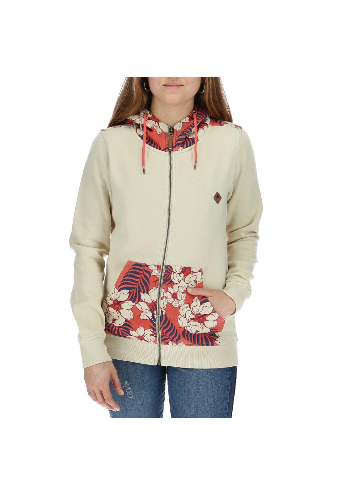 Poleron  Mujer Forest Fz Blanco-0