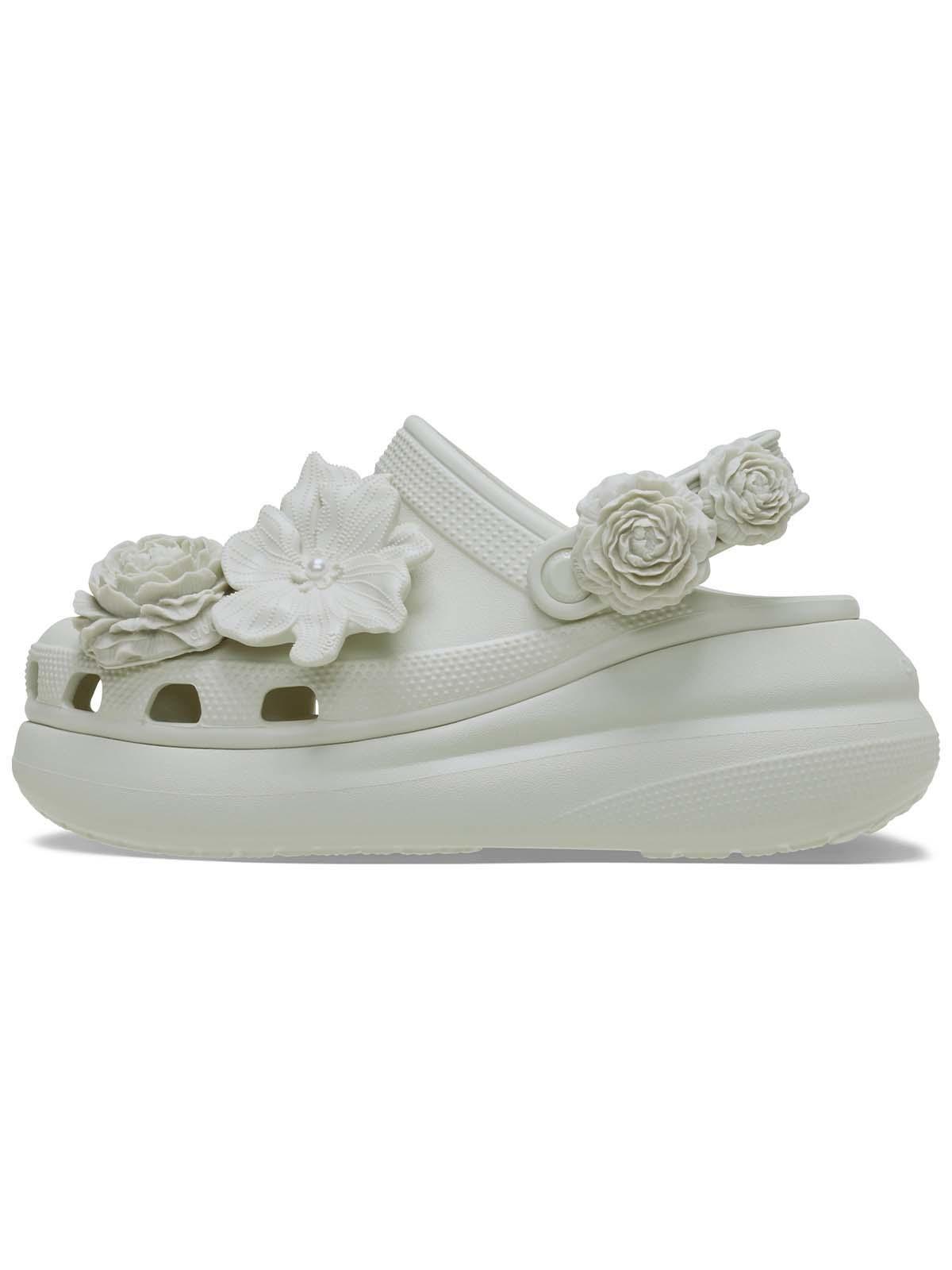 Zueco Plataforma Unisex Crush Bouquet Blanco-1