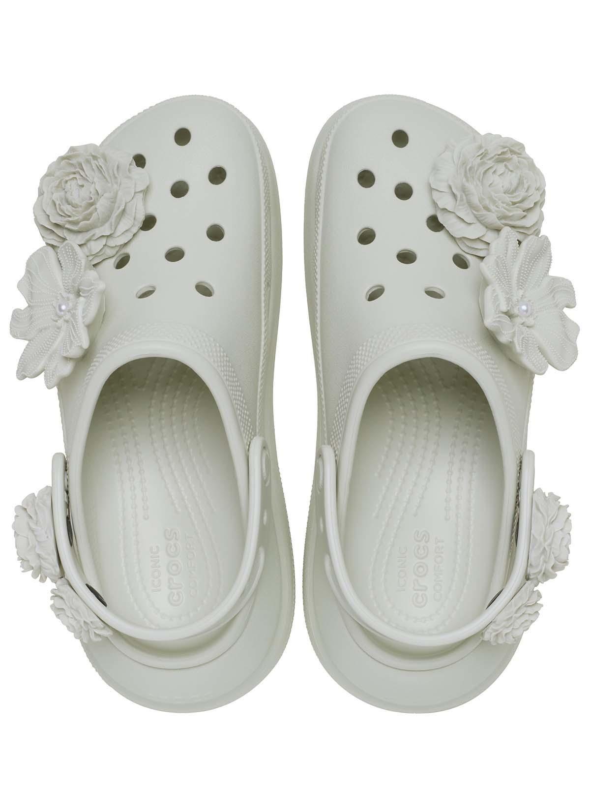 Zueco Plataforma Unisex Crush Bouquet Blanco-4