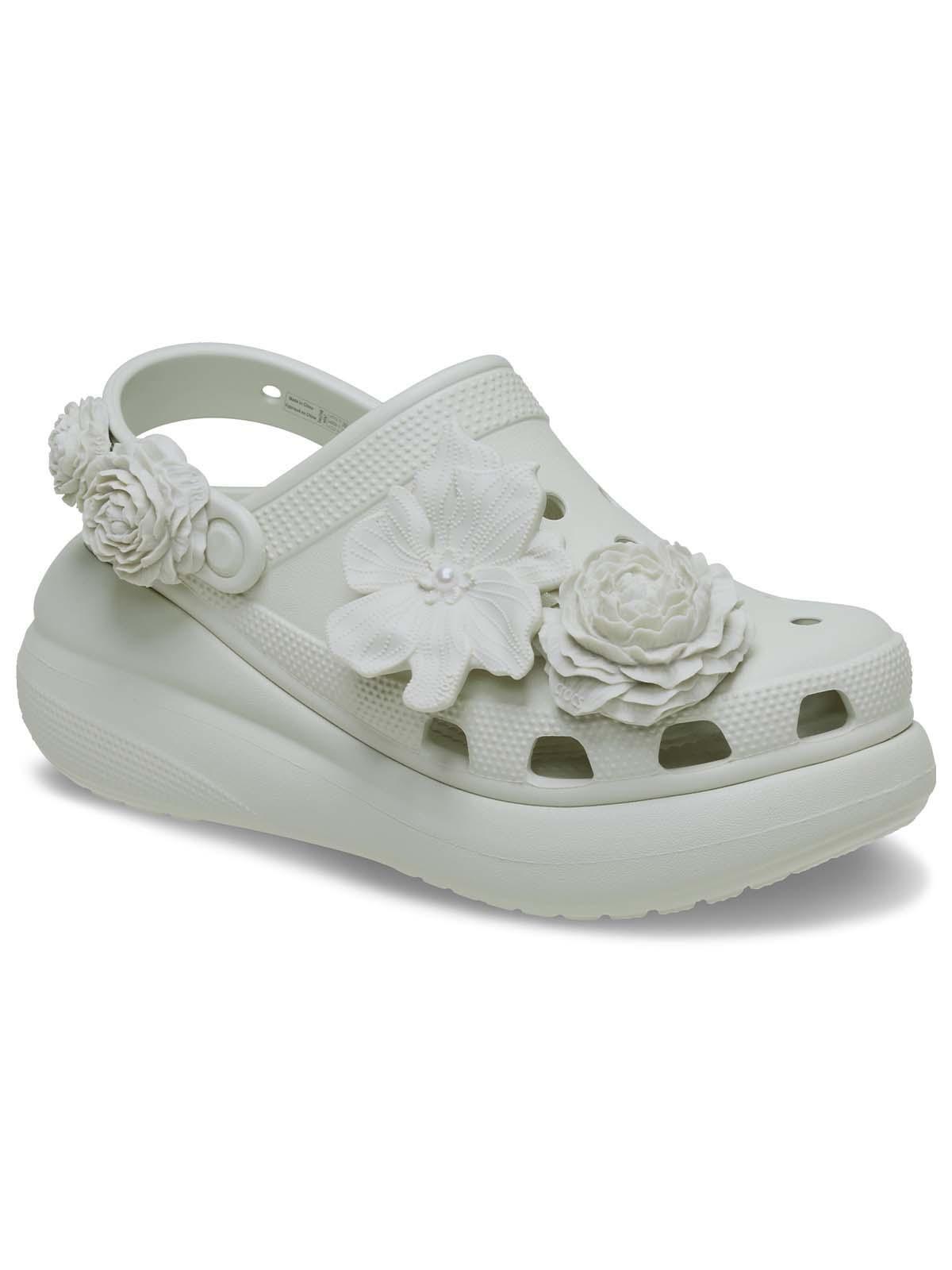 Zueco Plataforma Unisex Crush Bouquet Blanco-6