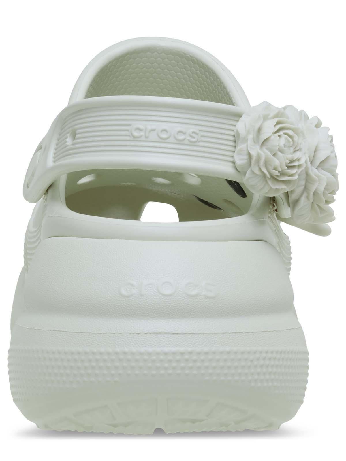 Zueco Plataforma Unisex Crush Bouquet Blanco-7