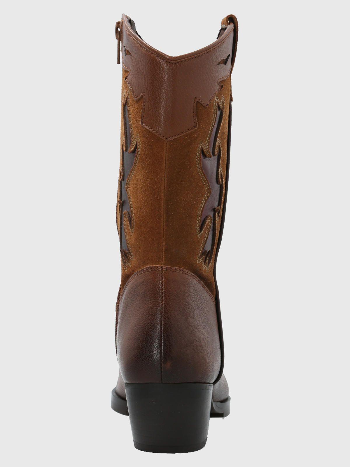 Bota Cuero Mujer Mary Café-6