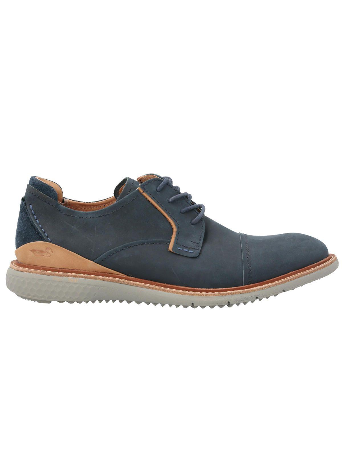 Zapato Cuero Hombre Ranun Azul -0