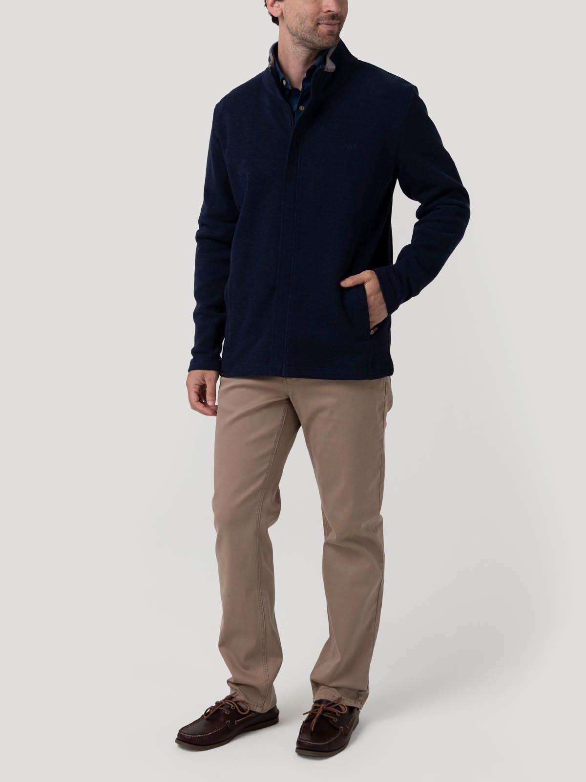 Polerón Algodón Orgánico Doble Azul Hombre-7