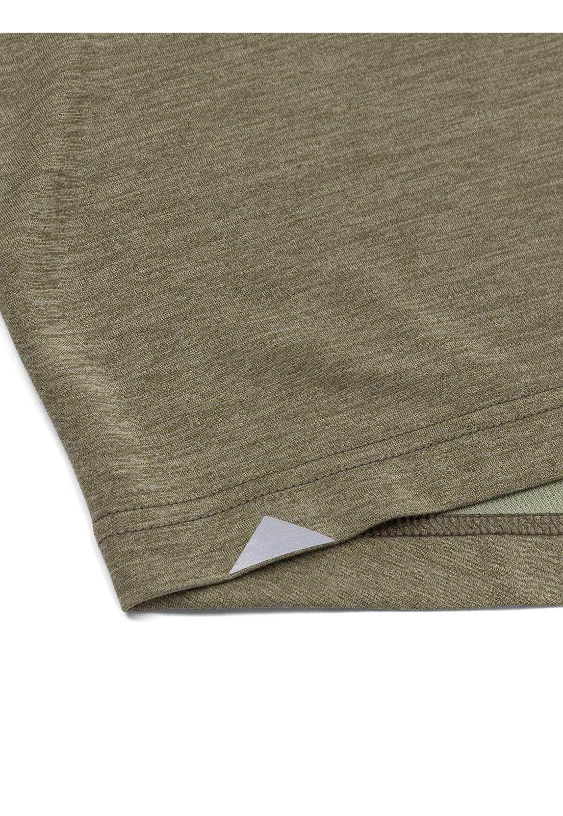 Polera M/Corta Lightweight Cooling Crw Hombre Verde-7