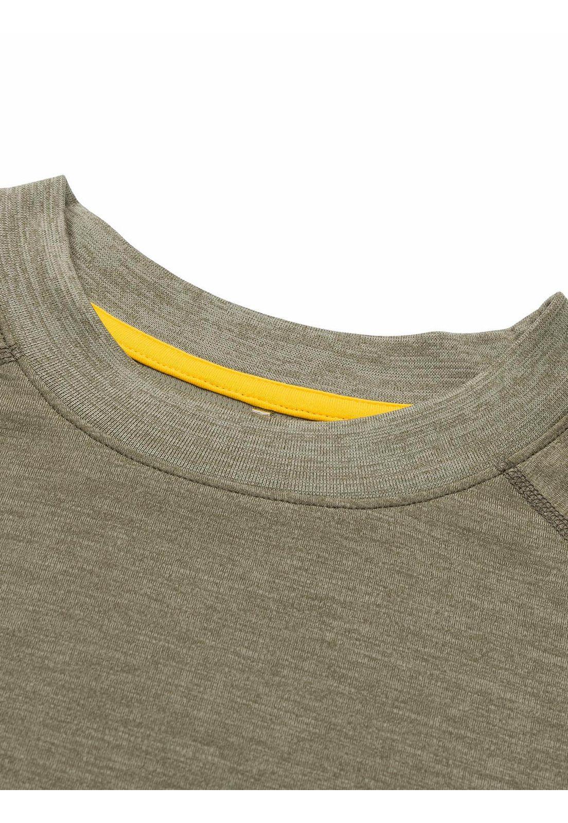Polera M/Corta Lightweight Cooling Crw Hombre Verde-9