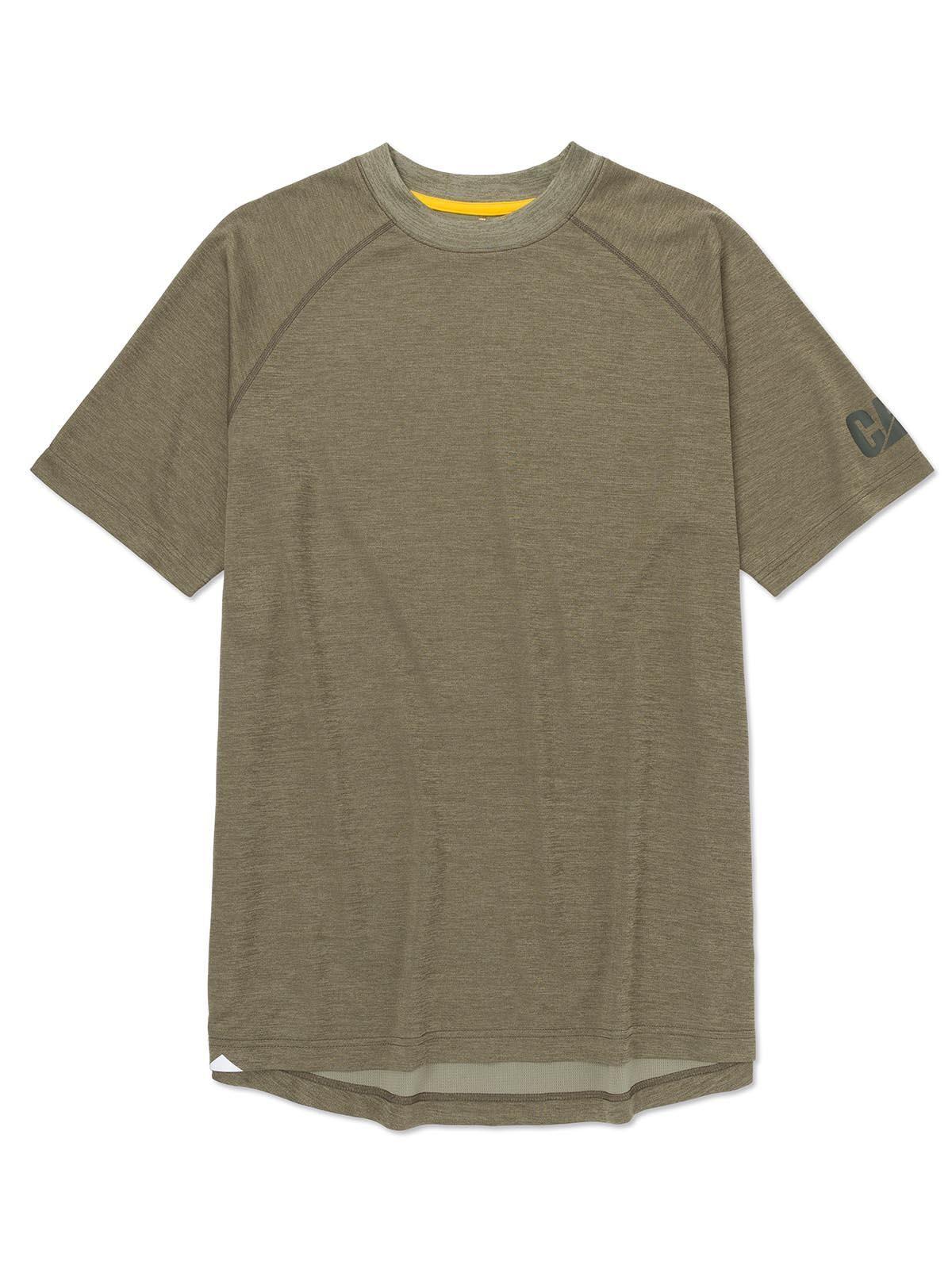 Polera M/Corta Lightweight Cooling Crw Hombre Verde-5