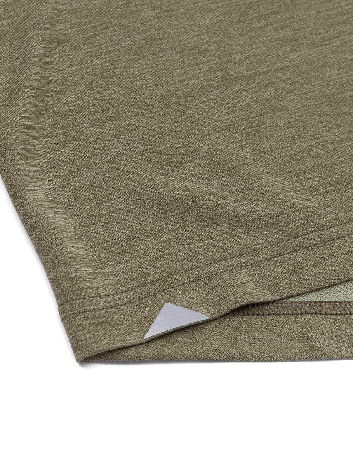 Polera M/Corta Lightweight Cooling Crw Hombre Verde-7