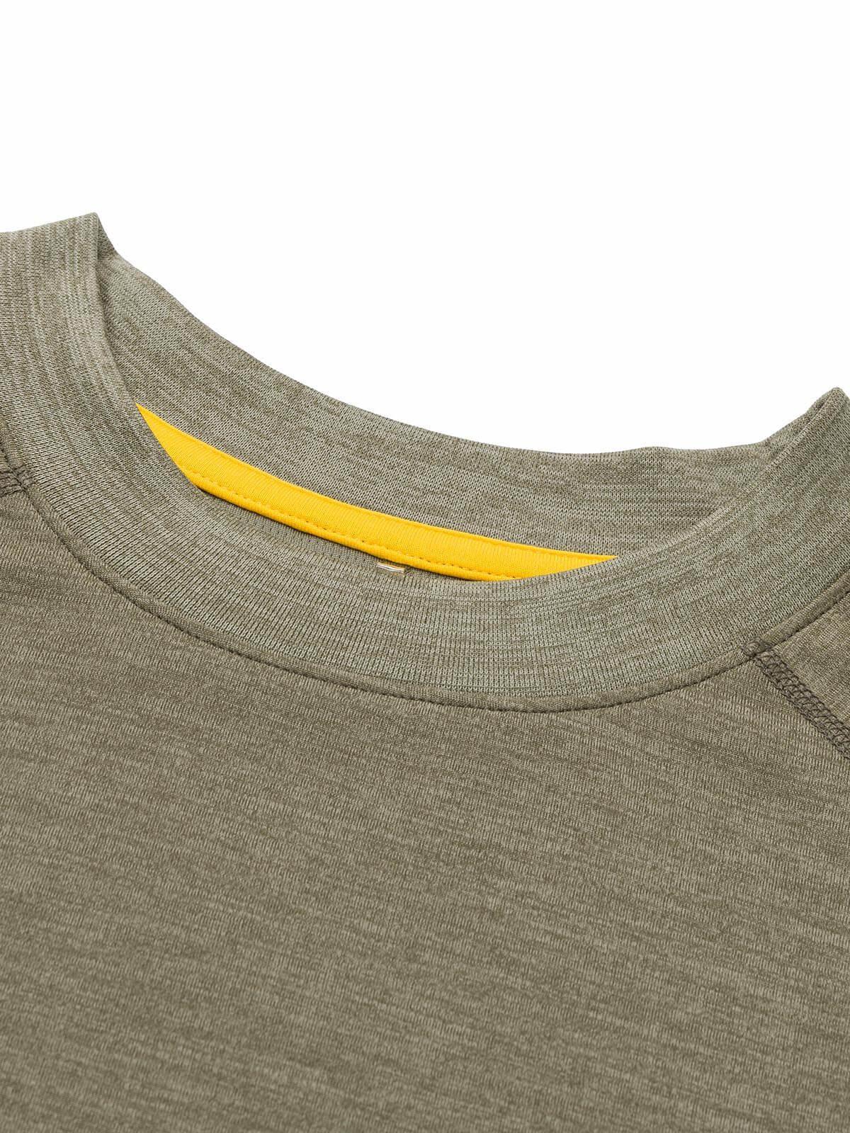 Polera M/Corta Lightweight Cooling Crw Hombre Verde-9