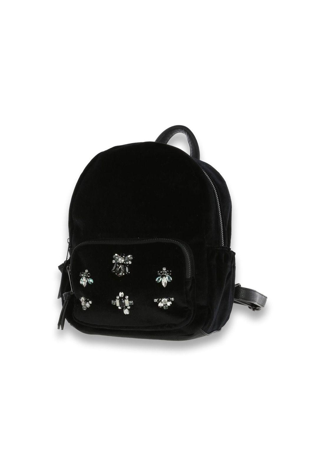 Cartera Ecocuero Livia Backpack Negro-1