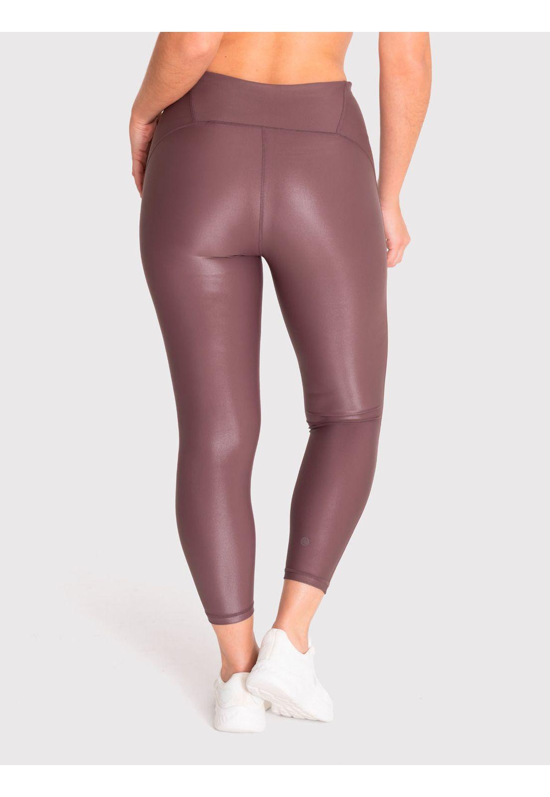 Calza 7/8 Mujer Ankle Lea Café-2