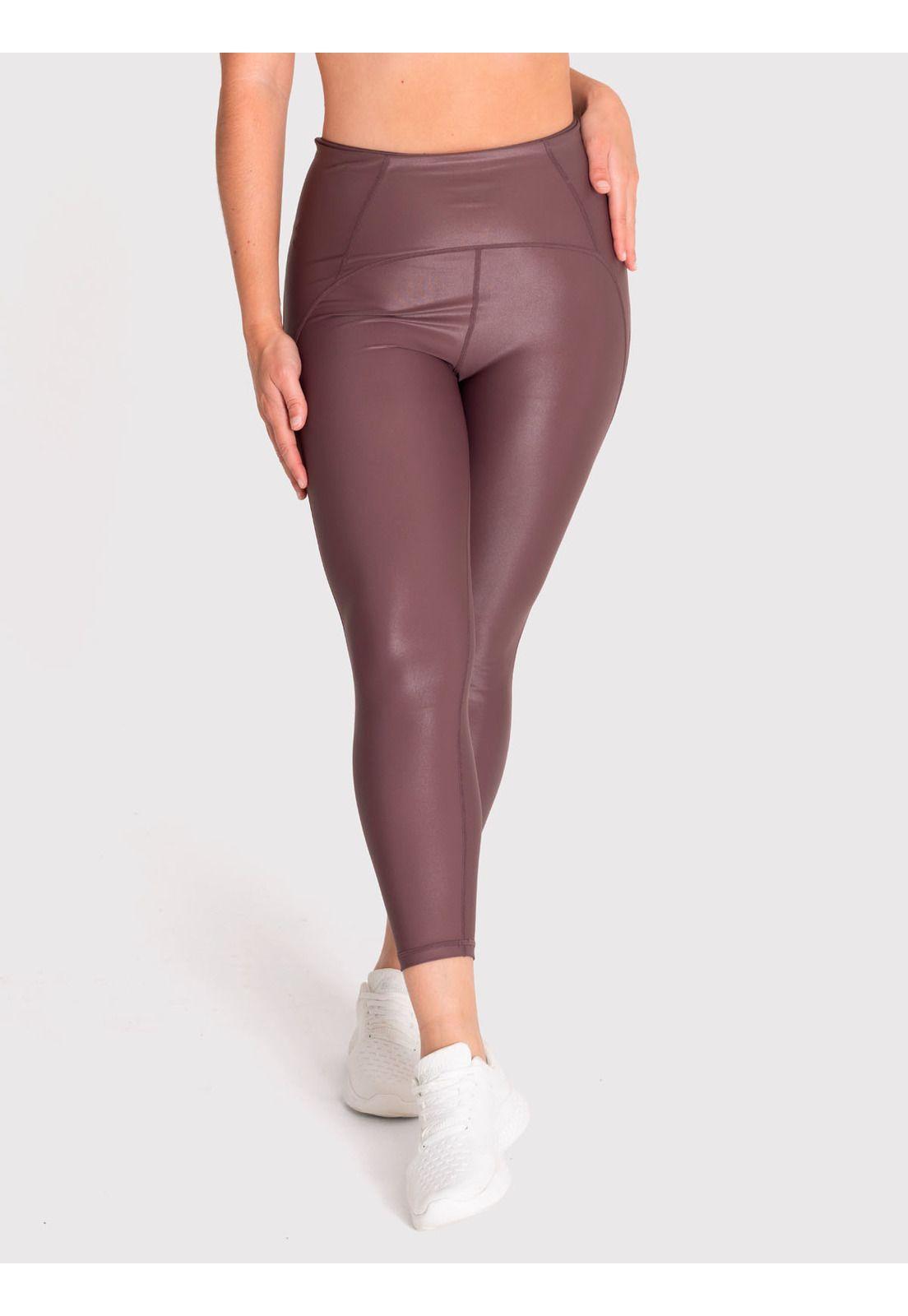 Calza 7/8 Mujer Ankle Lea Café-3