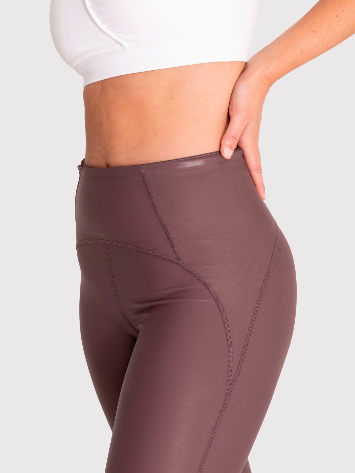 Calza 7/8 Mujer Ankle Lea Café-4