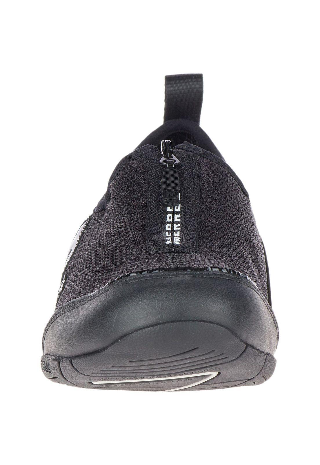 Slip On Mujer Barrado Saybrook Zip Negro-2