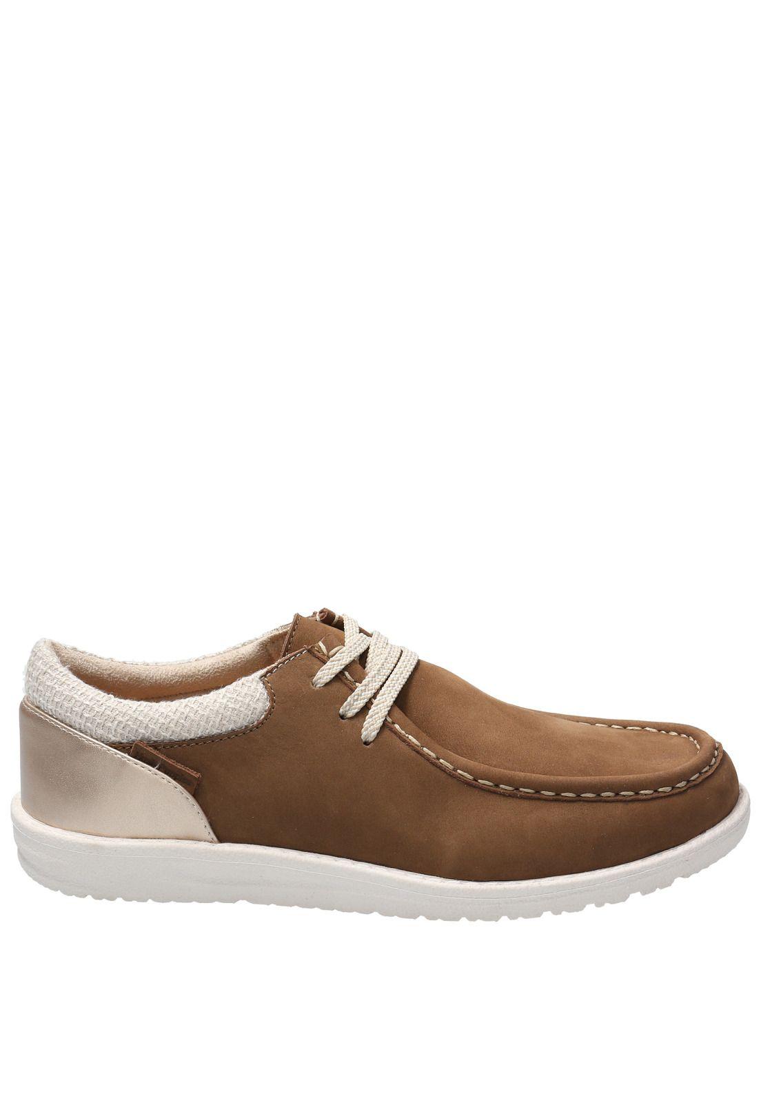 Zapato Cuero Mujer Bree Café-1