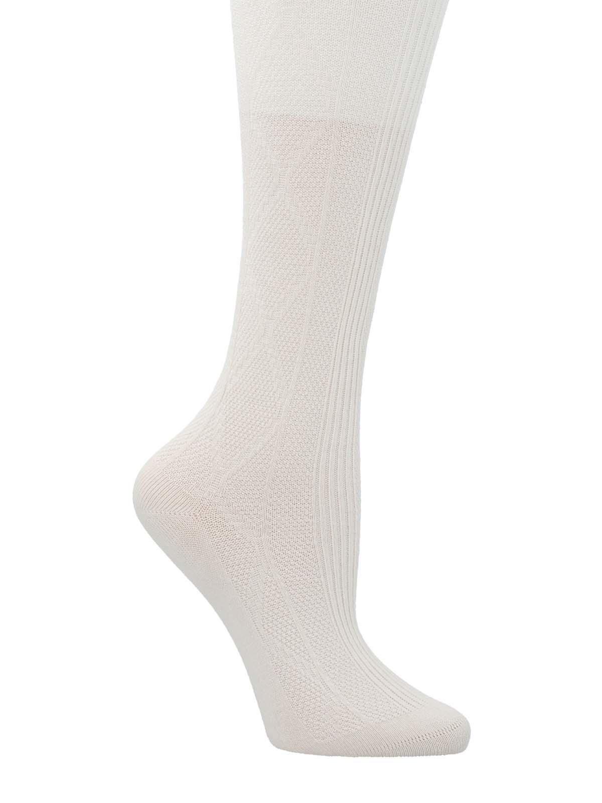 Calcetin Algodón Niña Panty Knit Crema-2