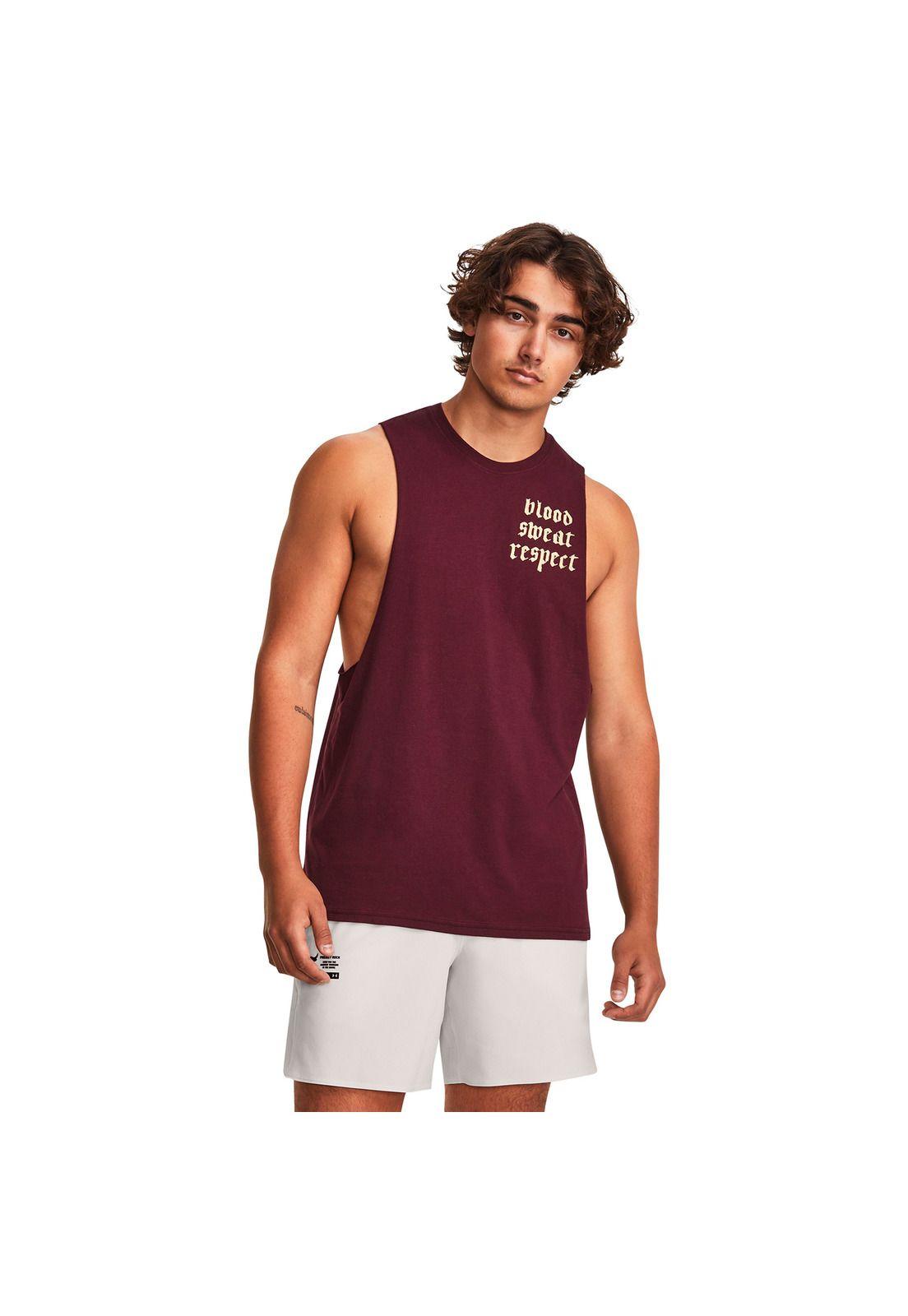 Polera S/M Train S Project Rock Lc Bsr Burdeo Hombre-3