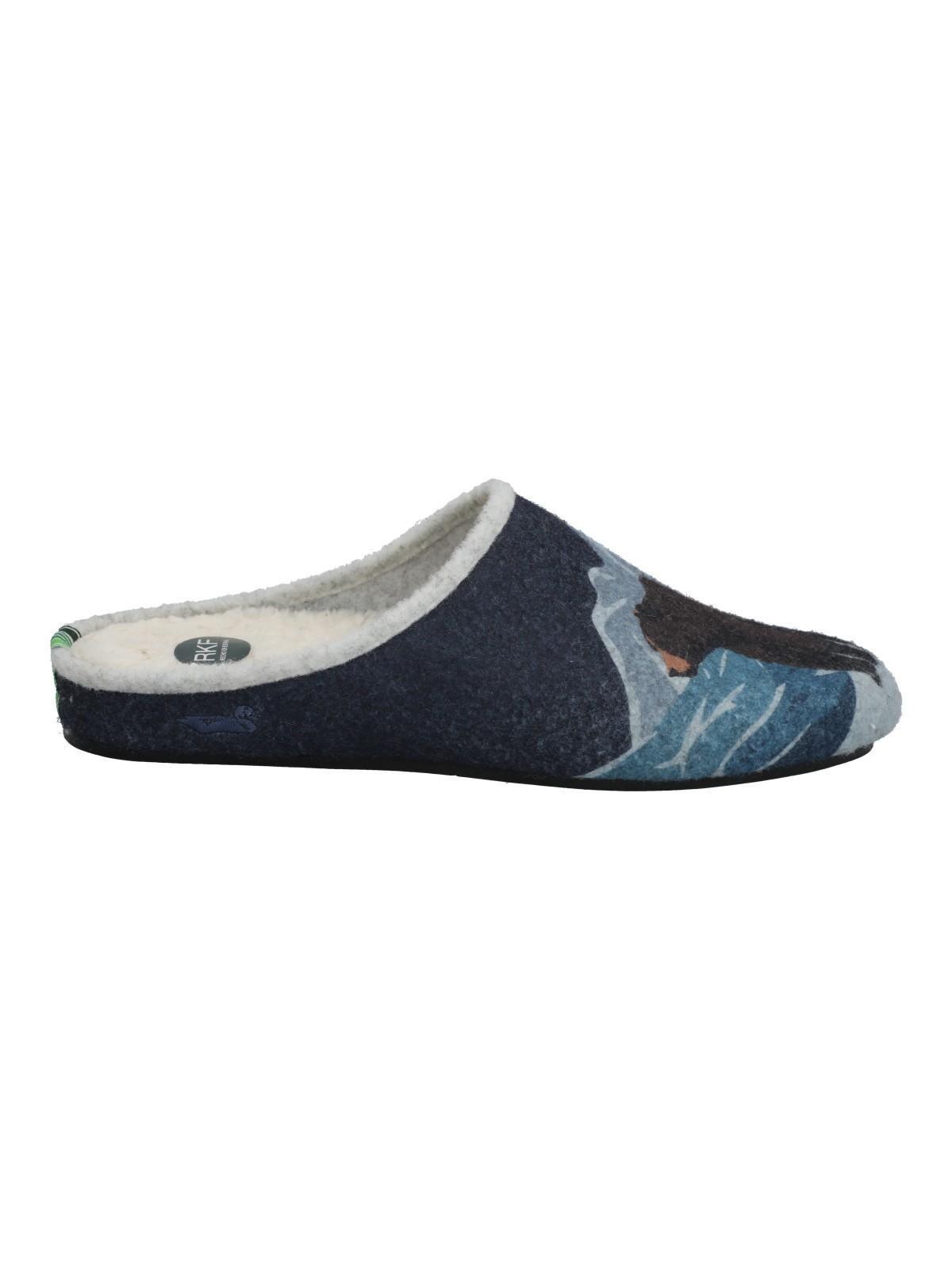 Pantufla Fibras Unisex Rkf Slipper Bear Azul-4