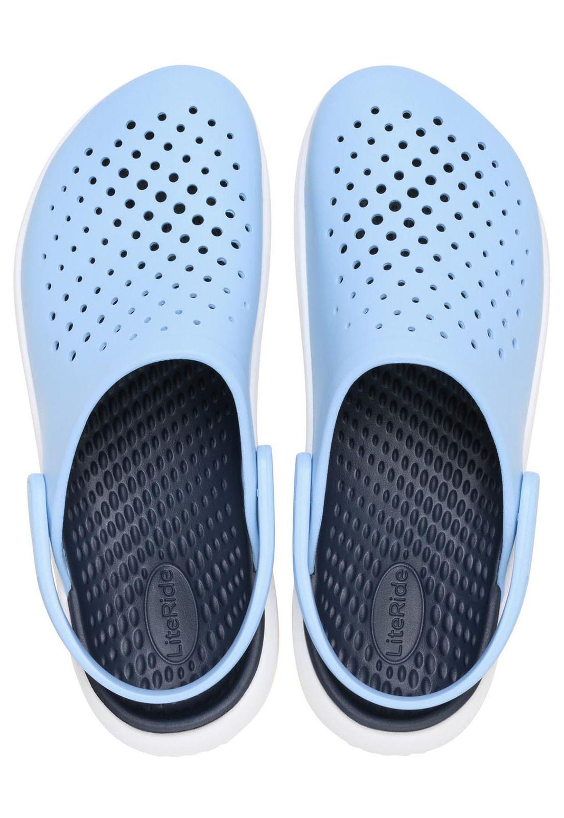 Zueco Crocs Mujer Inmotion Celeste-4
