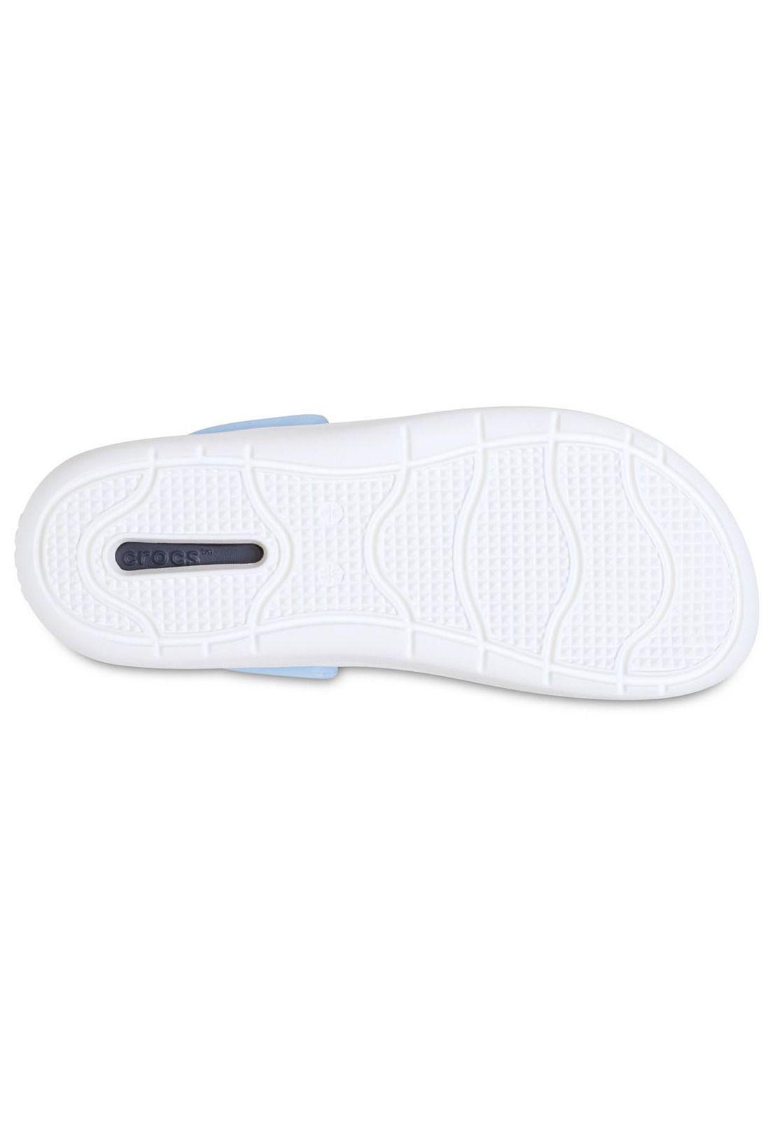 Zueco Crocs Mujer Inmotion Celeste-5