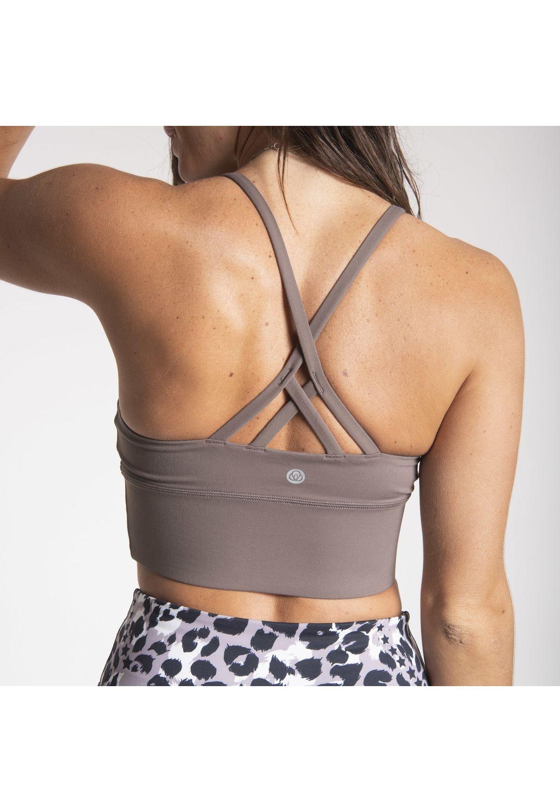 Peto Mujer Elite Bra Longline Camel-3