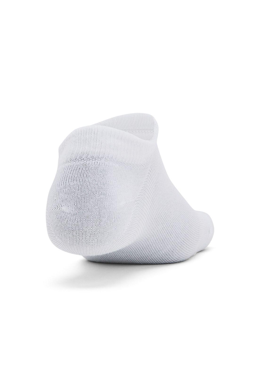 Pack 3 Calcetines Unisex UA Essential Blanco-1