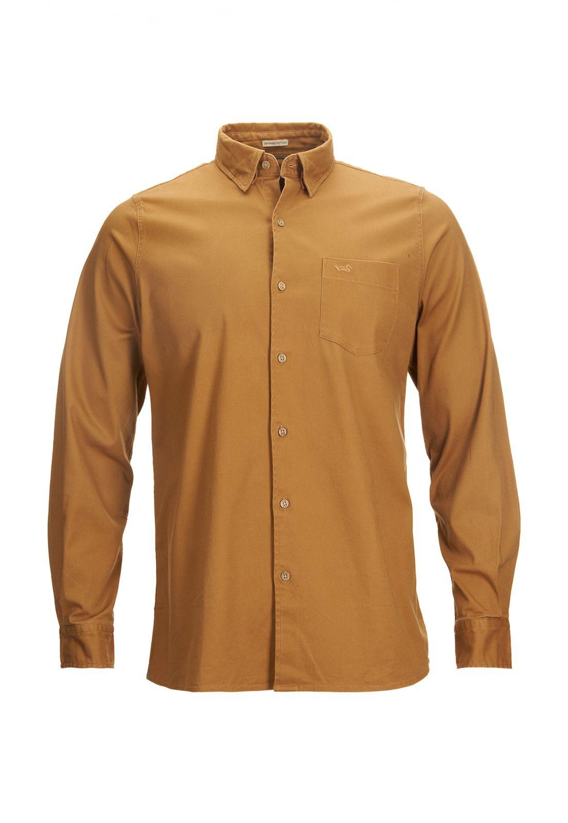 Camisa M/L Hombre Navarino Café-0
