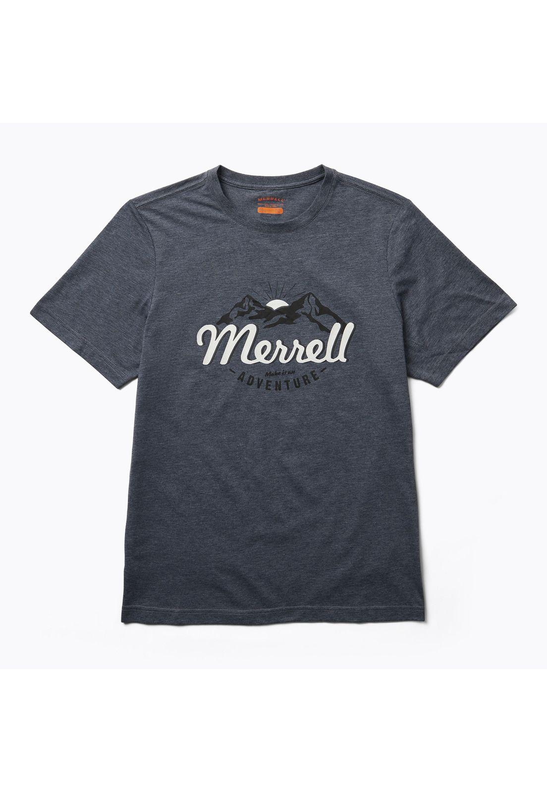 Polera M/C Hombre Merrell Mts Tee Azul-0
