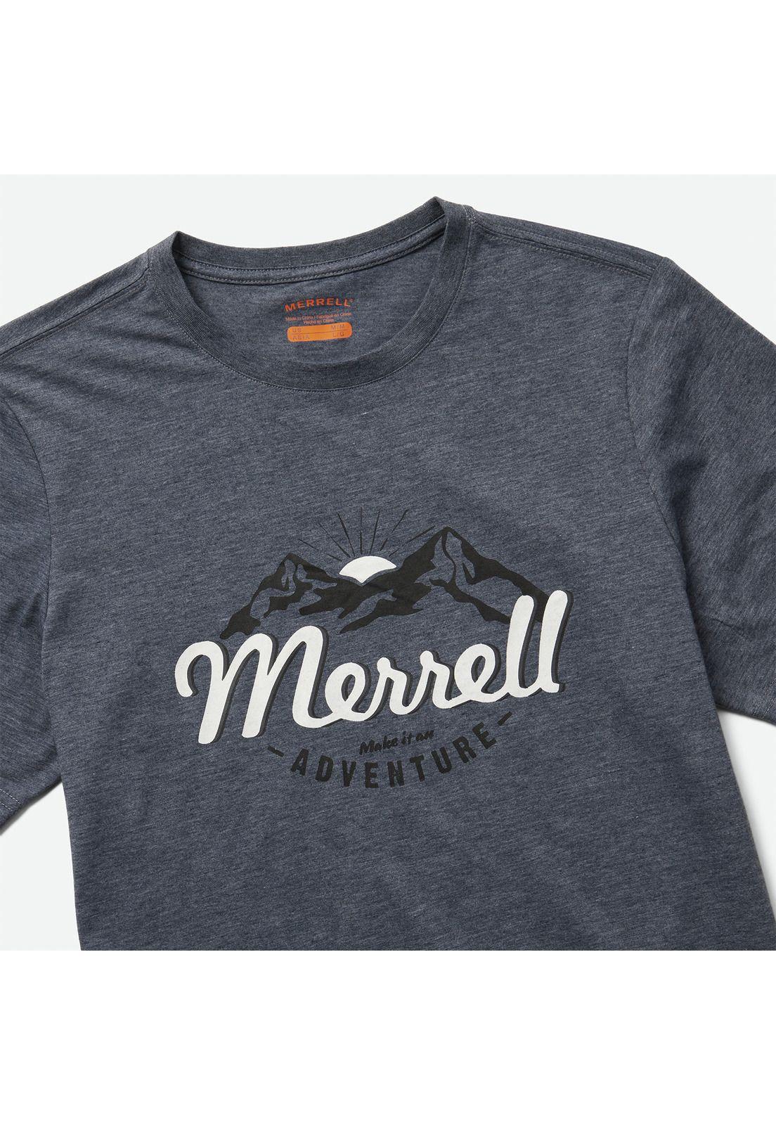 Polera M/C Hombre Merrell Mts Tee Azul-1