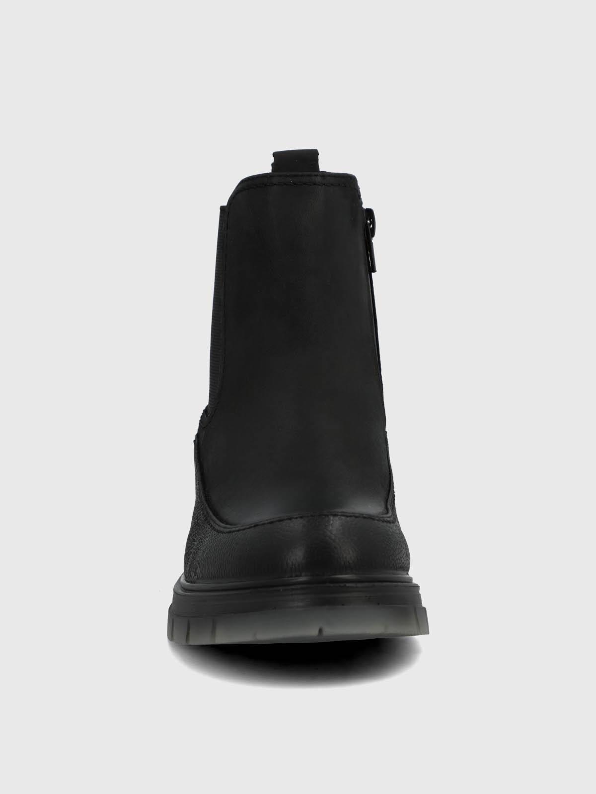 Botin Cuero Mujer Trino Negro-3