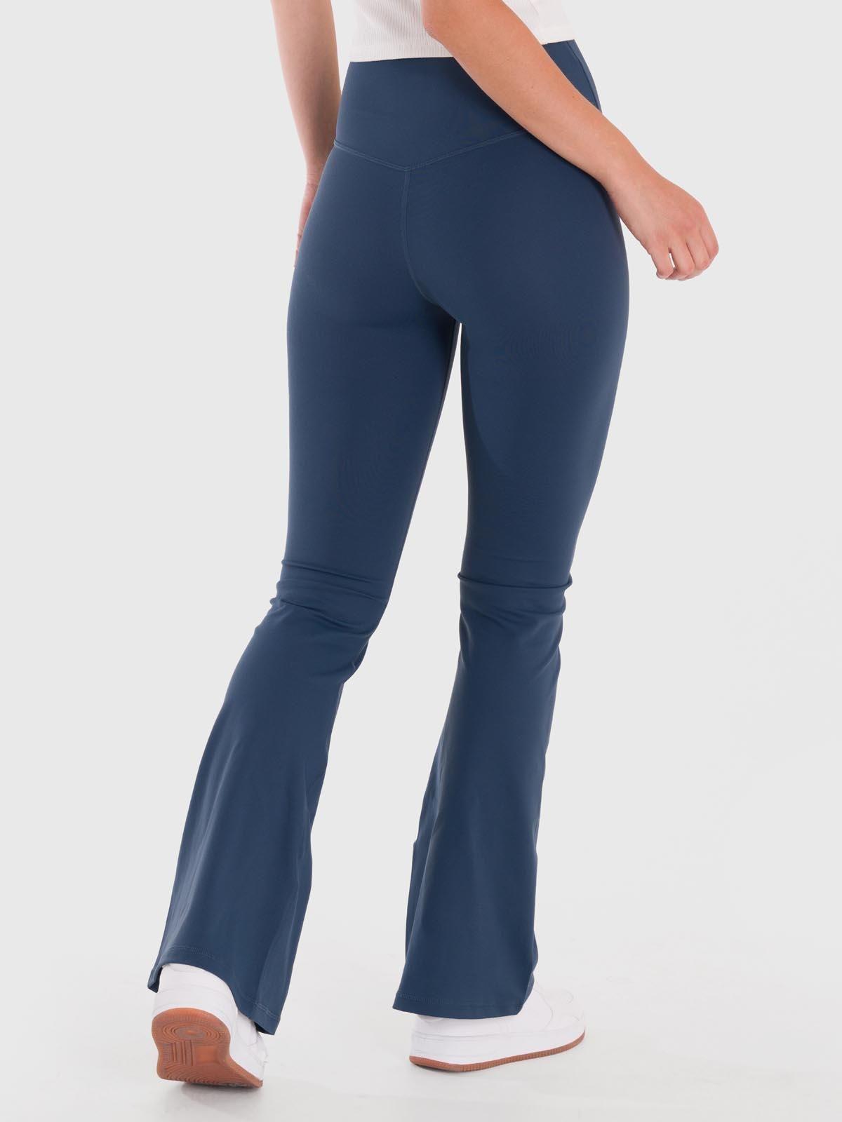 Calza Mujer Hr Flared Legging Azul-1