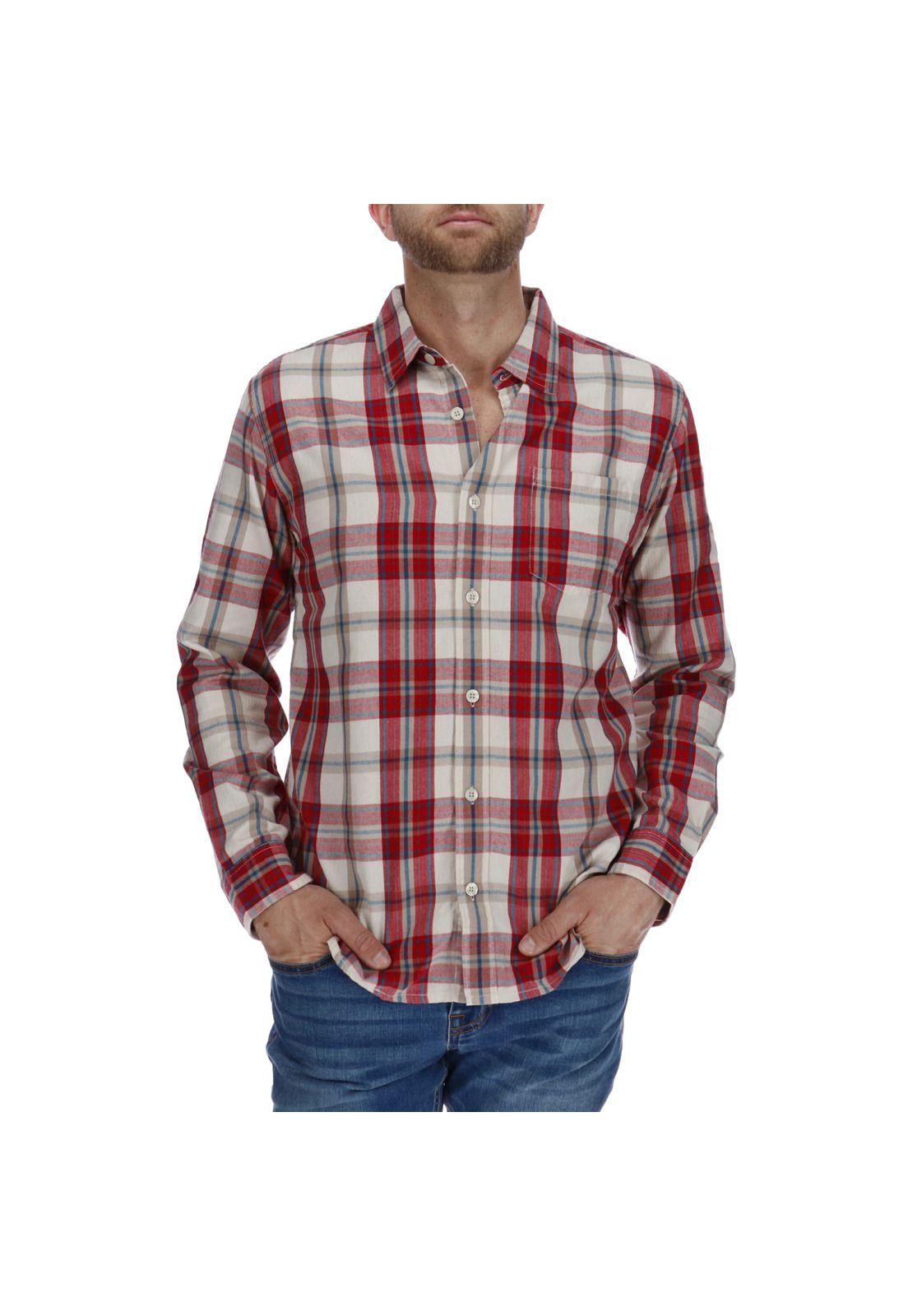 Camisa Ml Hombre Foundation L/S Plaid Cttn Shirt Algodón Multicolor-0