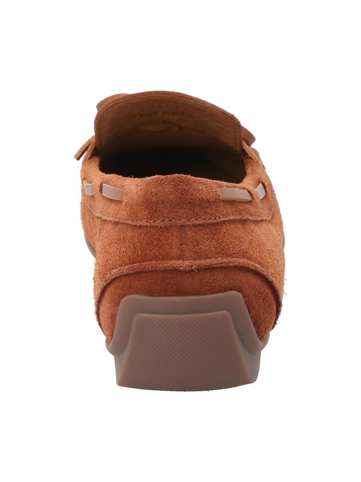 Mocasín Cuero Mujer Mena Café-6