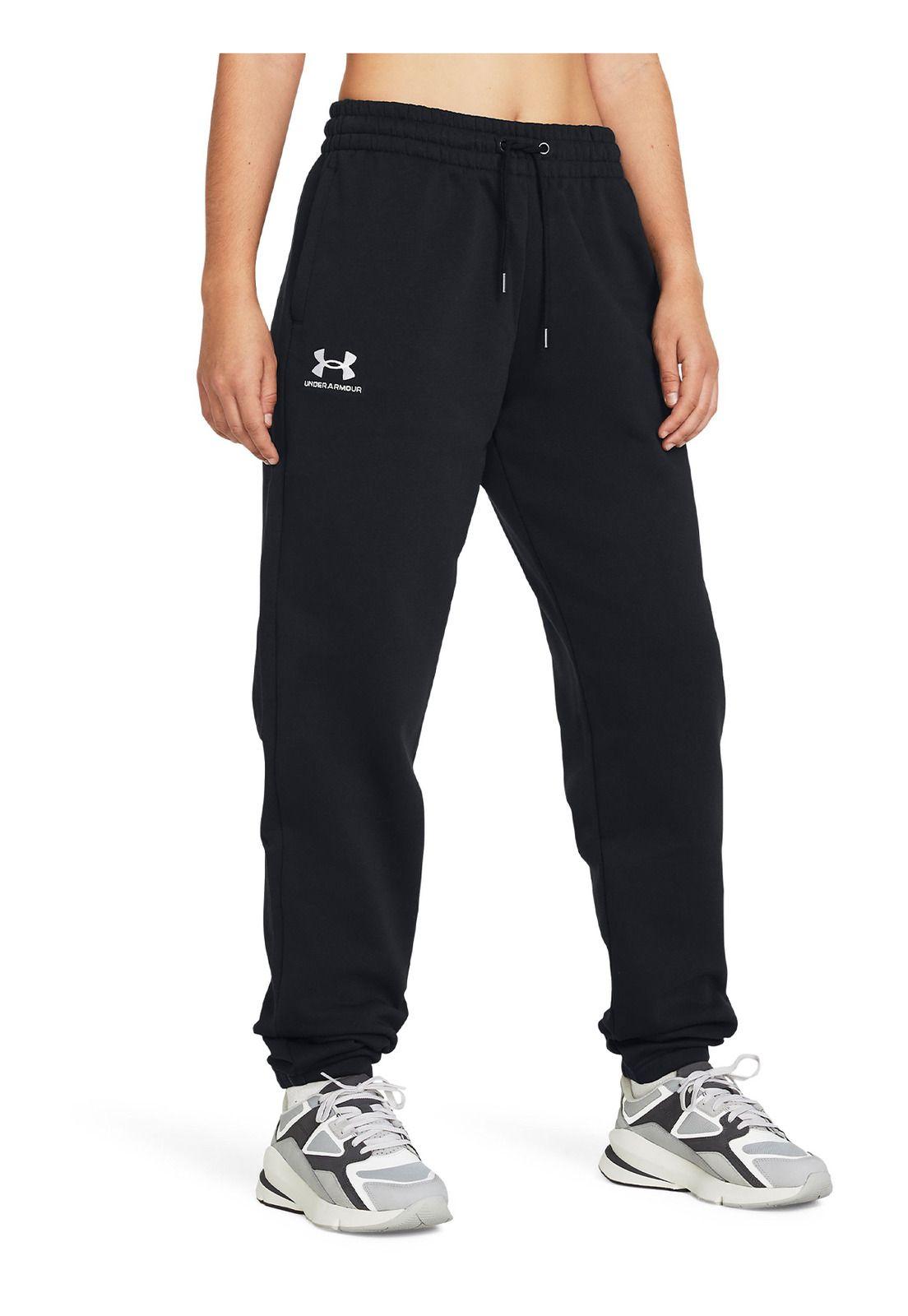 Pantalones polar UA Essential mujer Negro-3