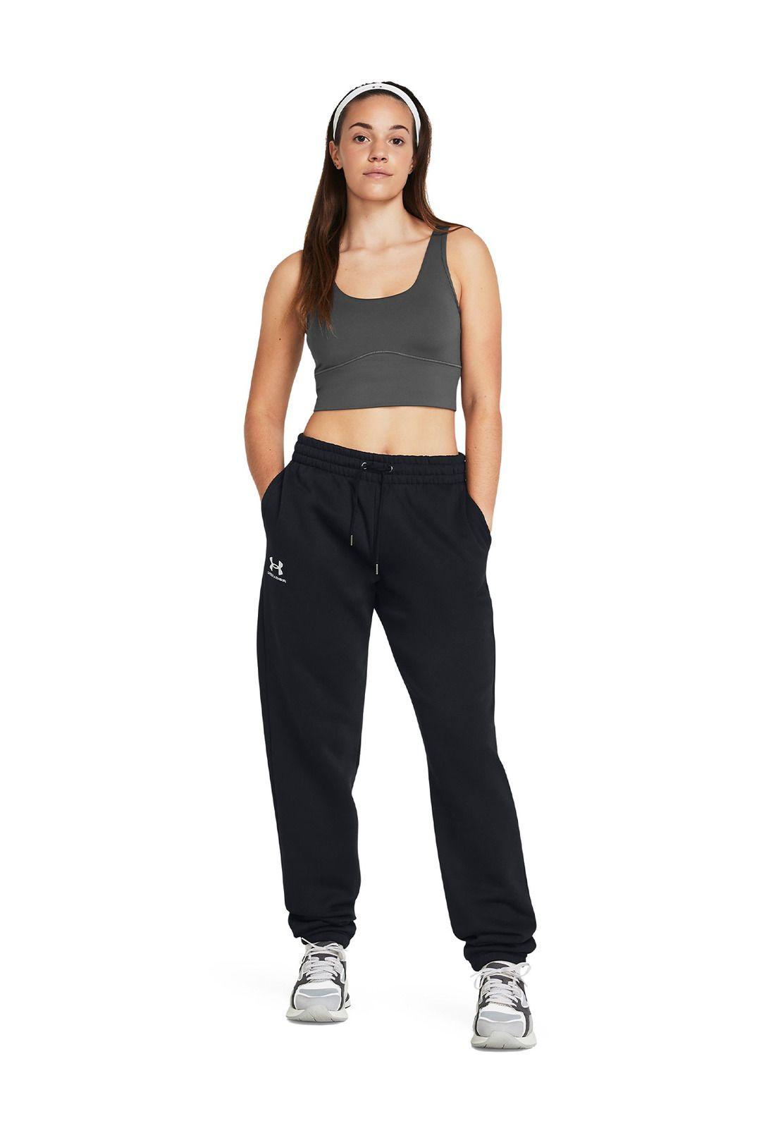 Pantalones polar UA Essential mujer Negro-5