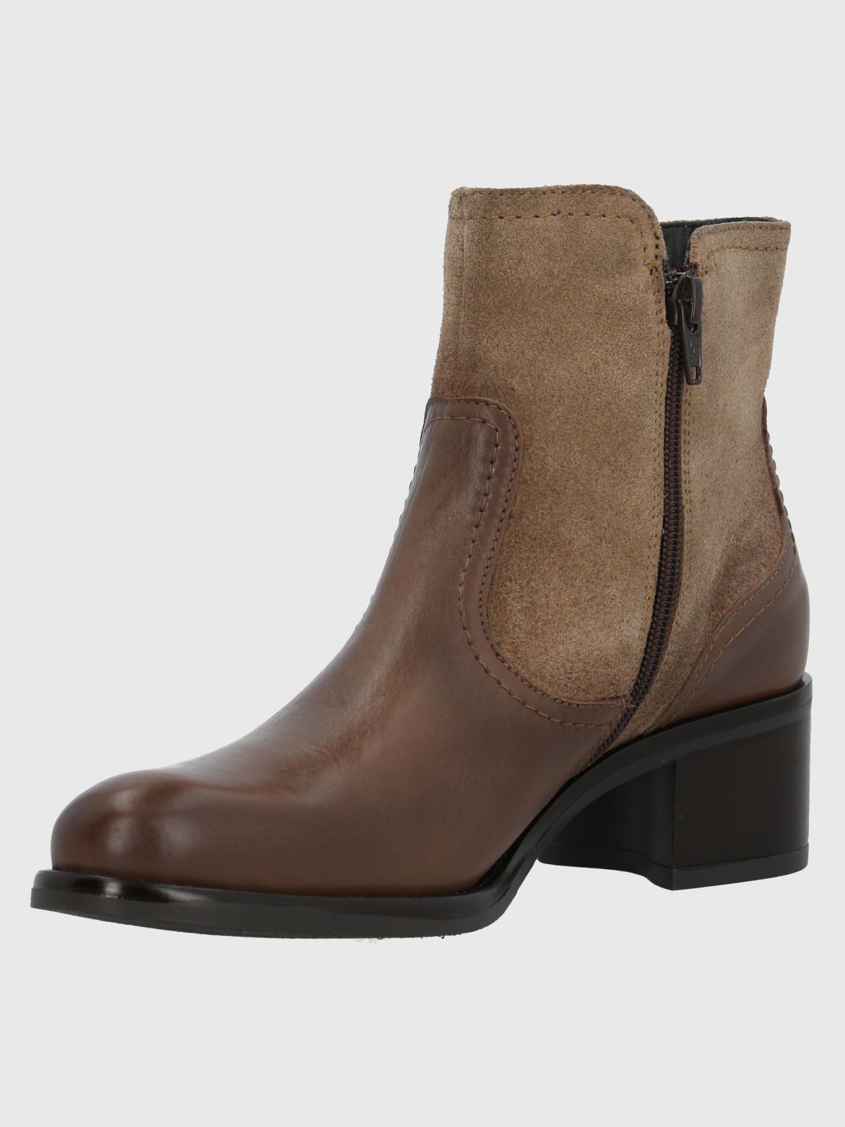 Botín Cuero Mujer Ellee Taupe-4
