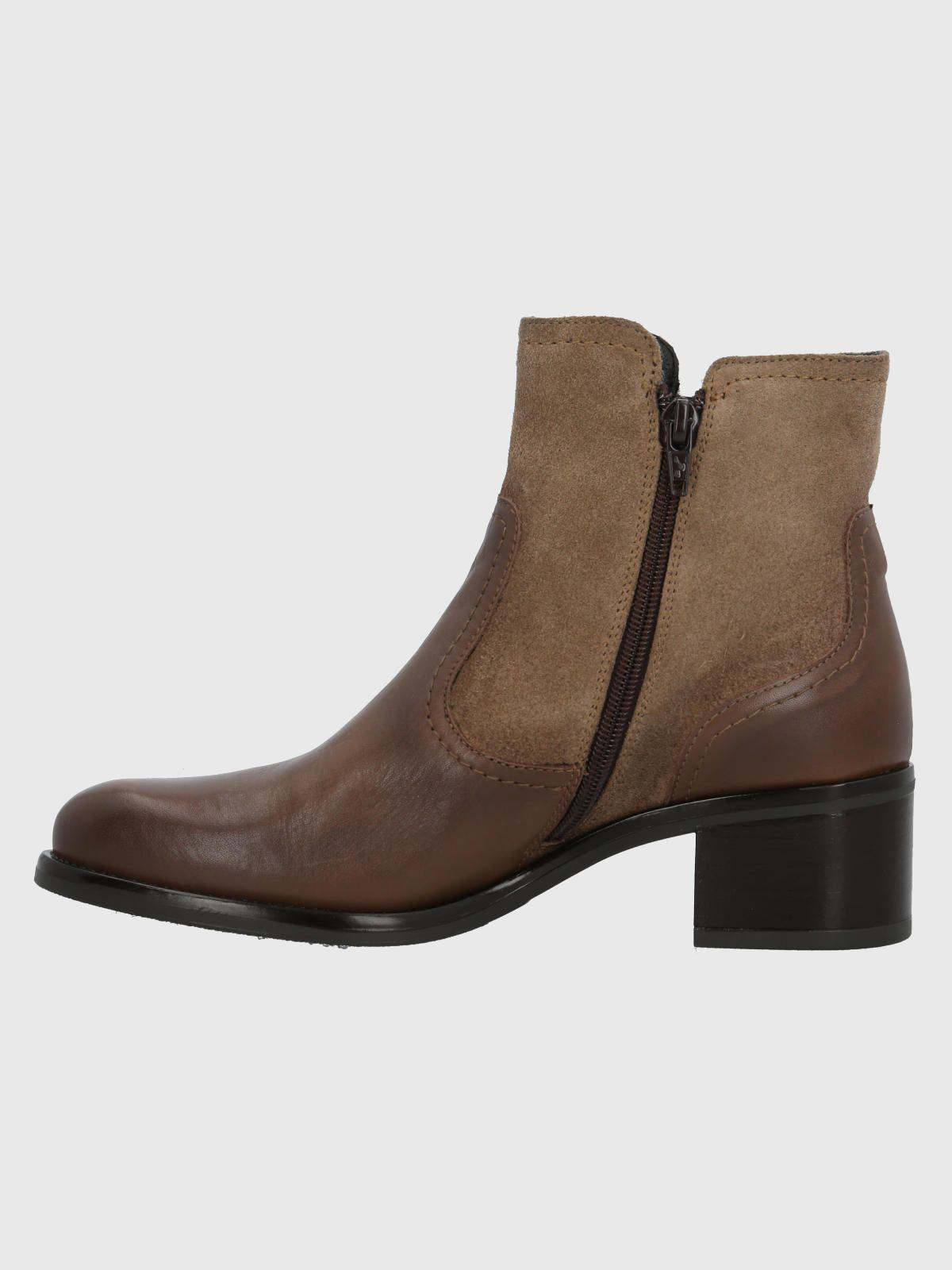 Botín Cuero Mujer Ellee Taupe-5