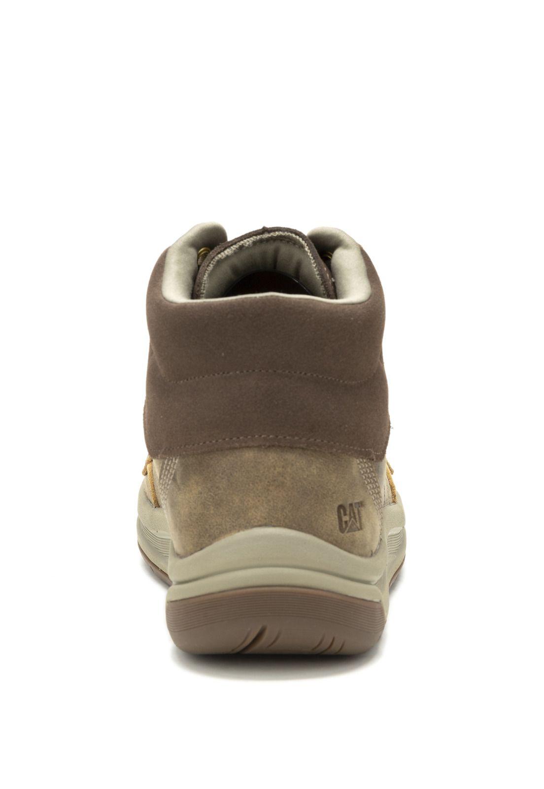 Zapatilla cuero con caña Apa Cush Mid Café Hombre-4