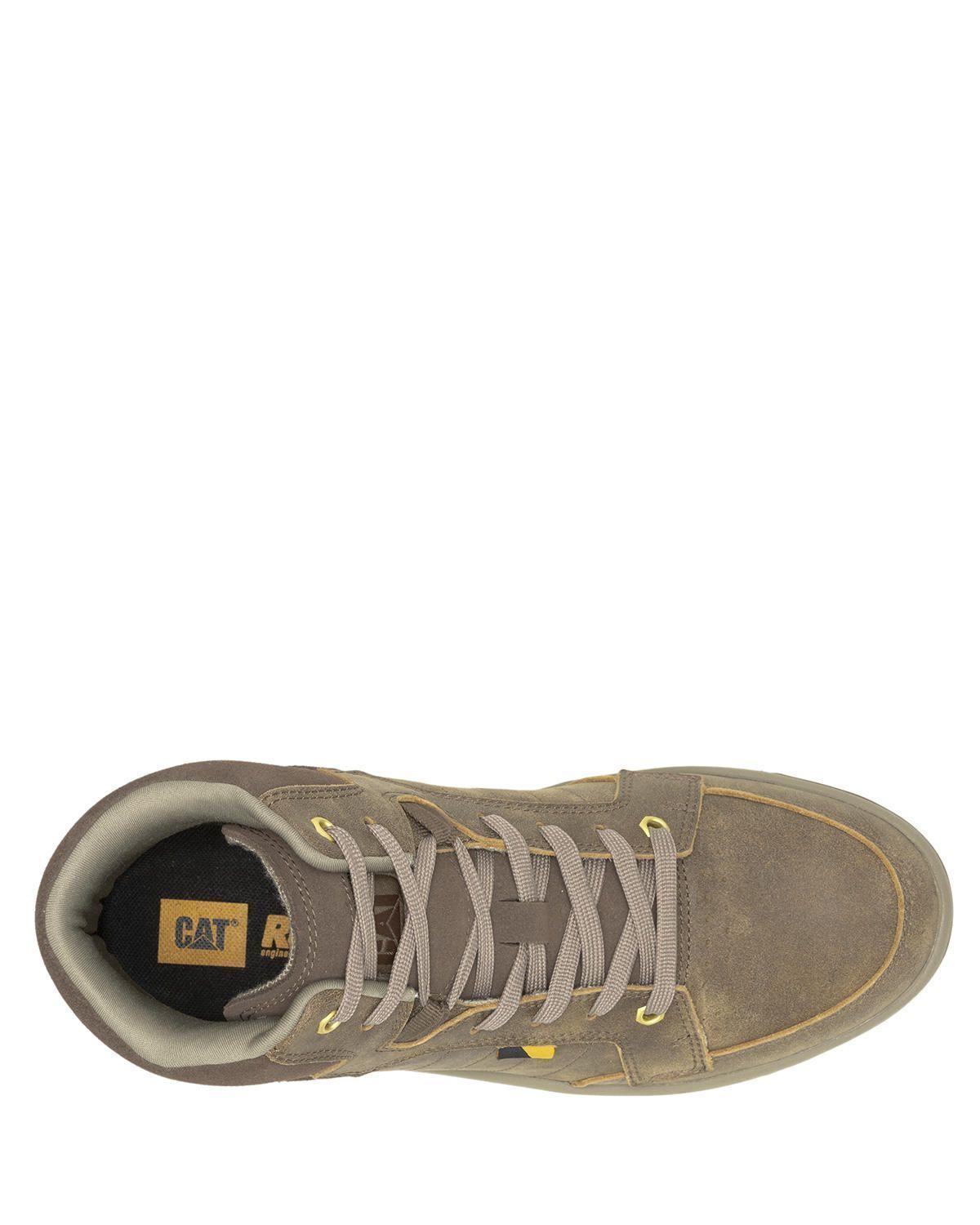 Zapatilla cuero con caña Apa Cush Mid Café Hombre-6